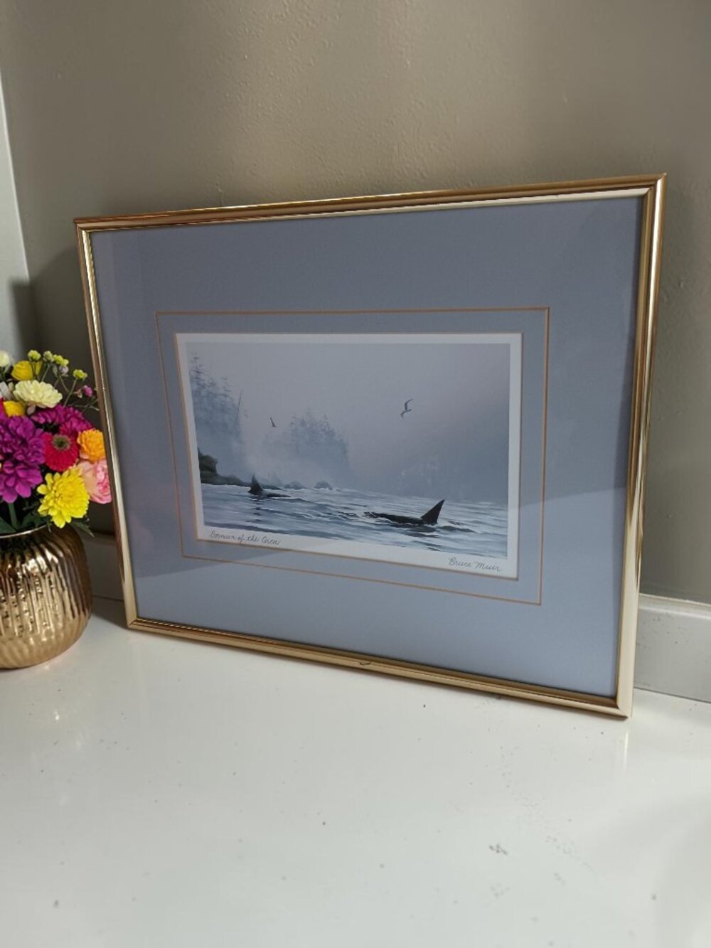 Bruce Muir Domain of the Orca Hand Signed Orca Whale Canadian Wildlife Art